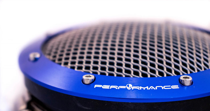 Load image into Gallery viewer, NGR Turbo Filter Drag Edition Blue Guard 4in & 3.5in - Best Turbo Filters