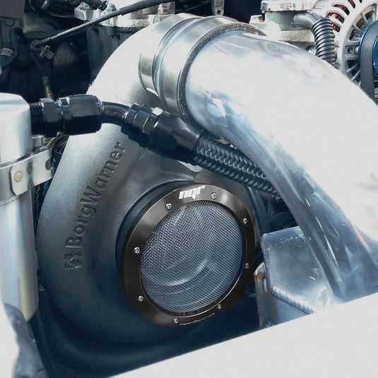 NGR Turbo Filter (Street Edition) - Black Turbo Guard in 3.5" - Installation View