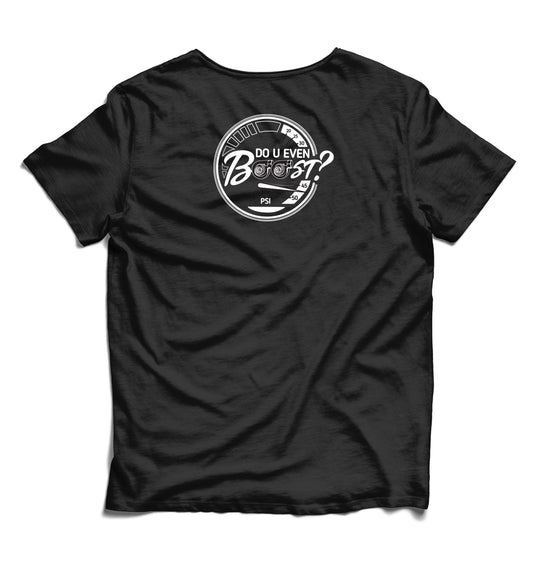 DUEB Eat Sleep Boost Repeat Crew Neck T-Shirt - Orange Design - Back