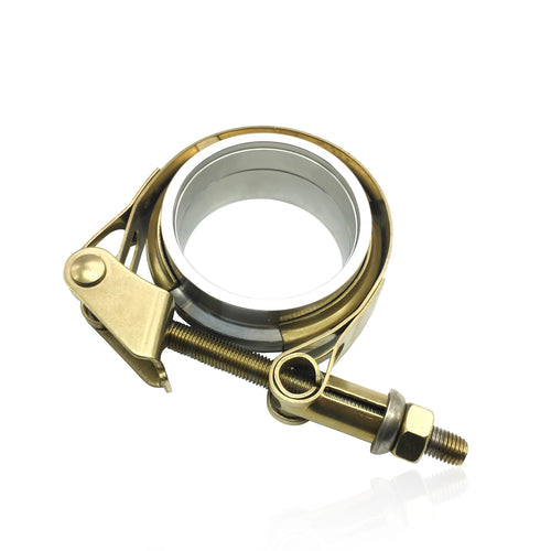 NGR V-Band Kit (Stainless Steel) V-Band Clamp (Gold) Assembly - 3.5in - Best V-Bands