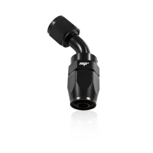 NGR 45 Degree Swivel Hose End AN Fitting - Black Anodized