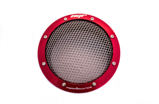 NGR Turbo Guard 4 Inch-Turbo Filter (Drag Edition) One-Piece - Red - Front View