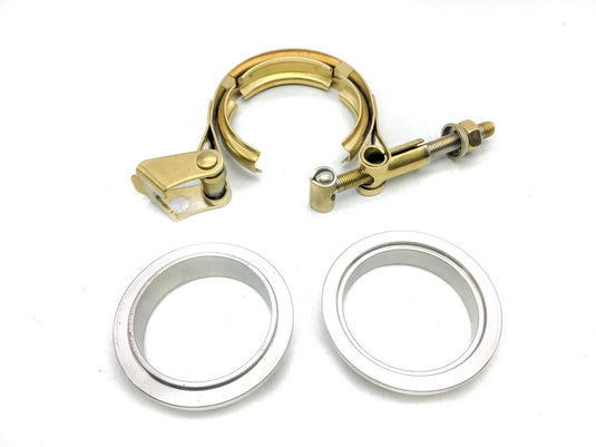 NGR V-Band Kit (Stainless Steel) V-Band Clamp (Gold) Assembly - 2.5in - Best V-Bands