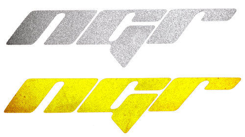 NGR Metallic Gold Decals (5in x 2in) | Premium Automotive Decals - Best Decals