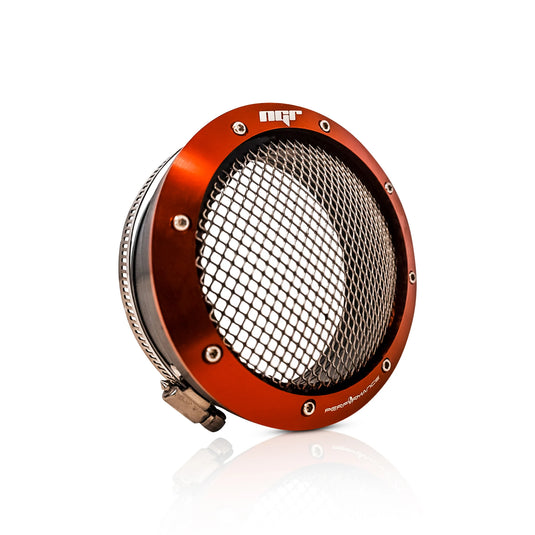 NGR Turbo Filter Drag Edition – Universal Air Intake Guard 2.5 & 3 Inch – Red Aluminum